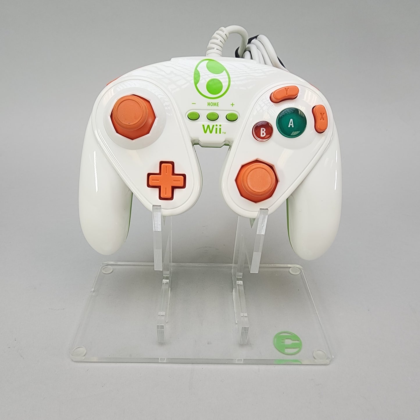 PDP Yoshi Wired Fight Pad White/Green 085-006 For Wii