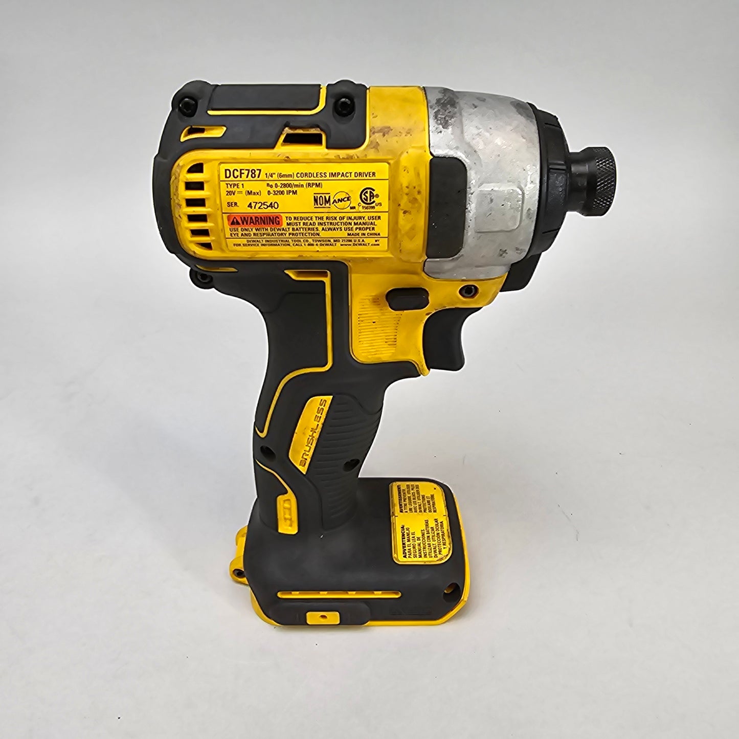 DeWalt DCF787 20V MAX 1/4" Cordless Impact Driver