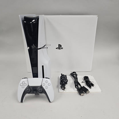 Sony PlayStation 5 Slim Disc Edition PS5 1TB White Console System CFI-2015