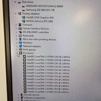 Razer Blade 15 15.6" i7-9750H 2.6GHz 32GB RAM 512GB SSD 1TB SSD RTX 2060