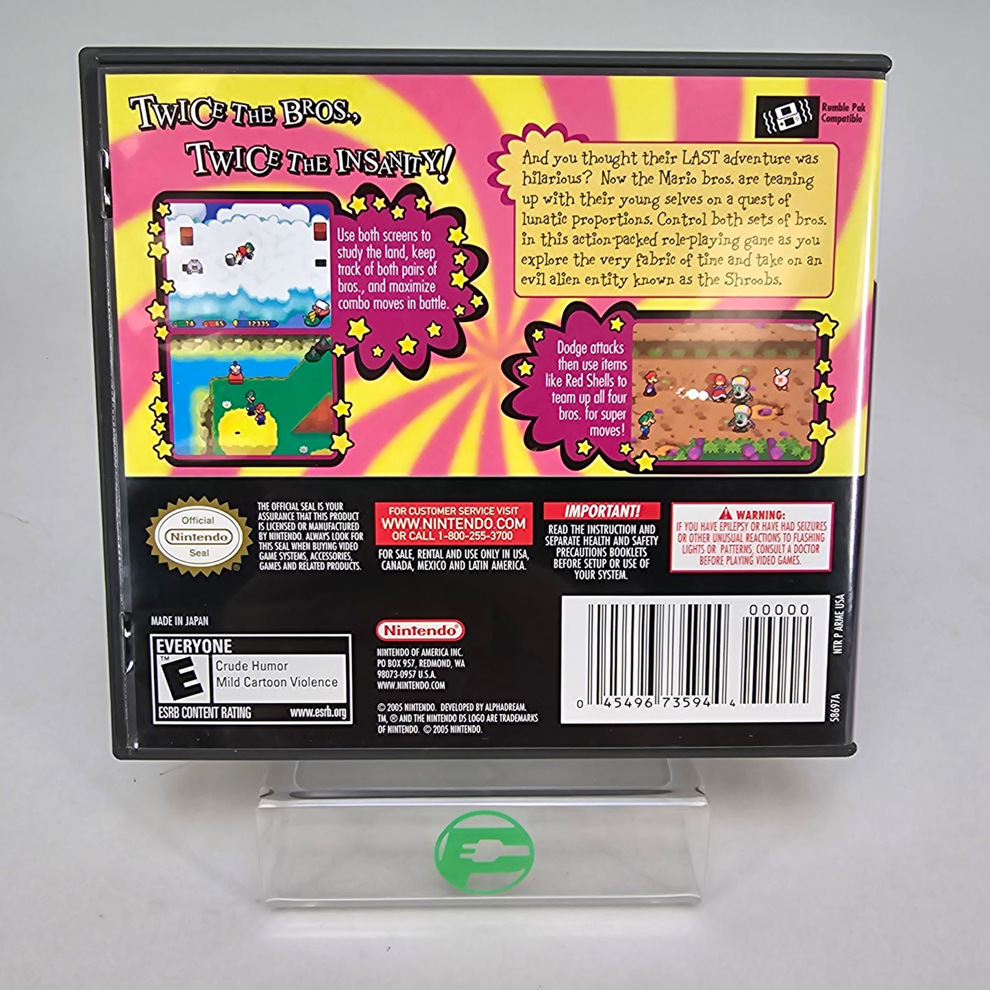 Mario and Luigi Partners in Time (Nintendo DS, 2005)