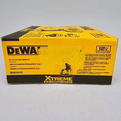 New DeWalt DCD701F2 12V Max 3/8" Drill / Driver Kit