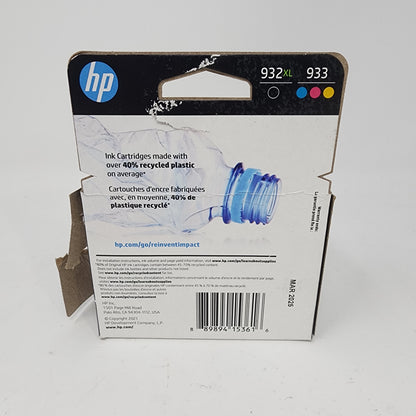 New HP 932XL / 933 N9H62FN Black, Yellow, Cyan and Magenta Ink Cartridge