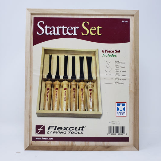 New Flexcut 6 Piece Starter Set Carving Tools MC150
