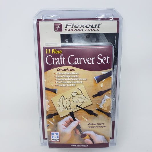 New Flexcut 11 Piece  Craft Carver Set SK107