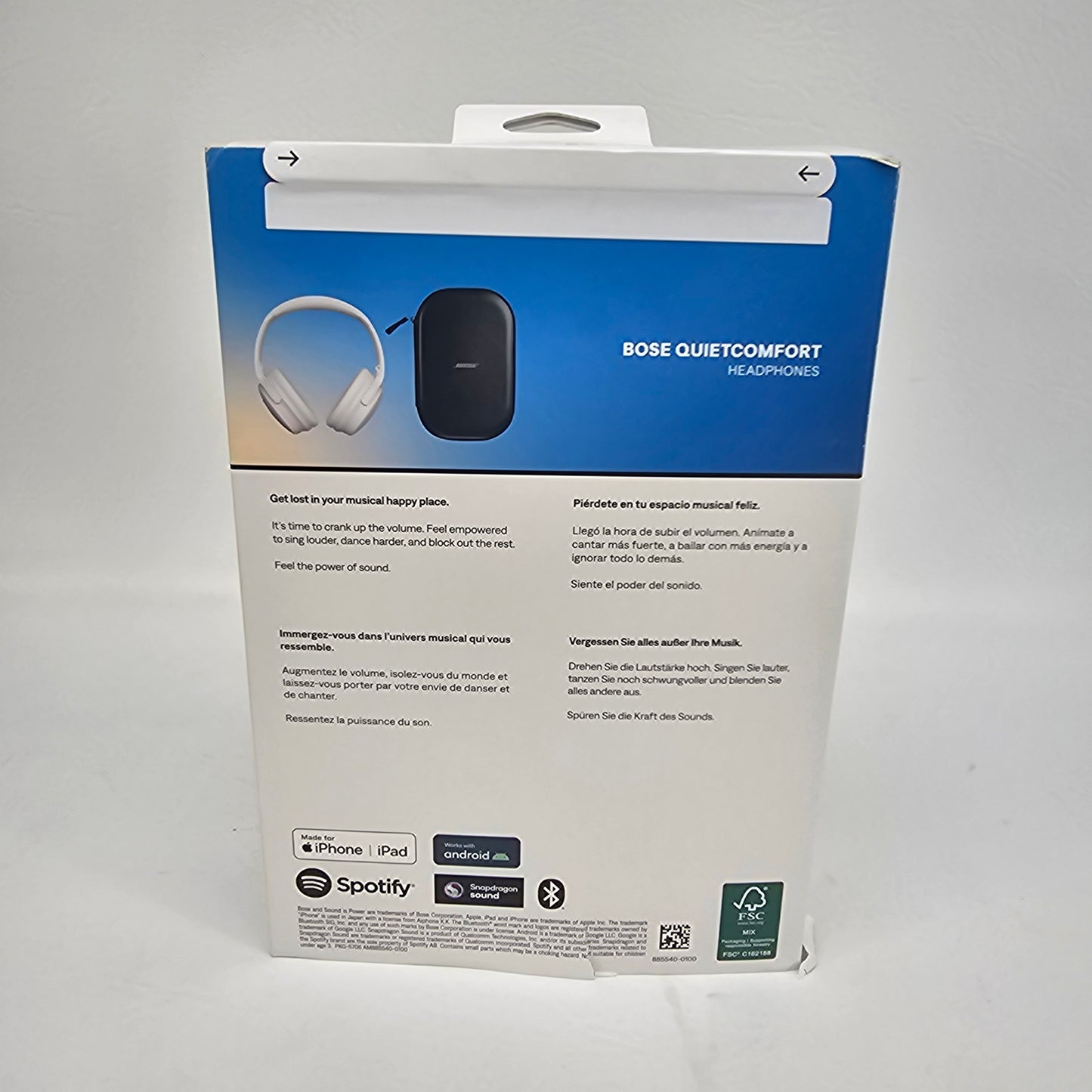 New Bose QuietComfort On-Ear Wireless Bluetooth Headphones White Smoke