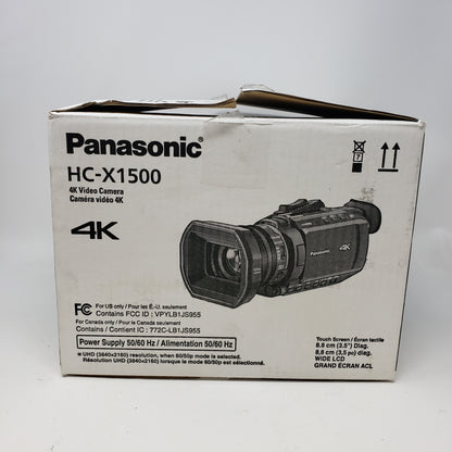 Panasonic HC-X1500 4K Video Camcorder