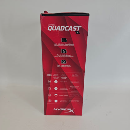 New HyperX Quadcast S USB Microphone QDCOO1