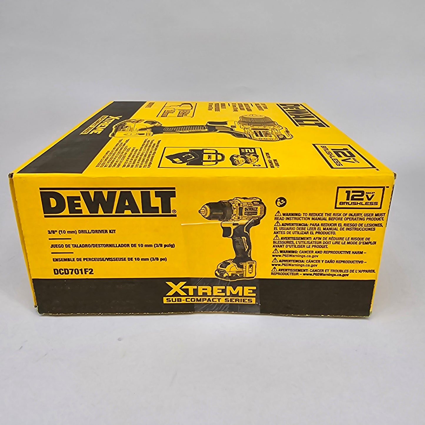 New DeWalt DCD701F2 12V Max 3/8" Drill / Driver Kit