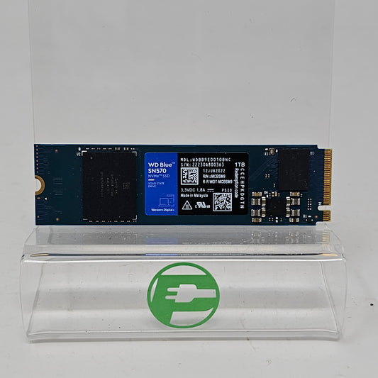 Western Digital 2280mm WD Blue SN570 1TB NVMe M.2 SSD WDBB9E0010BNC