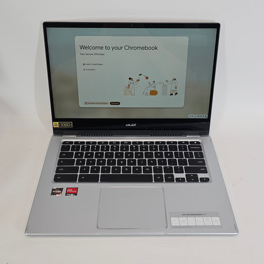 Acer Chromebook Spin 514 CP514-1H 14" Ryzen 3 3250C 2.6GHz 8GB RAM 128GB eMMC